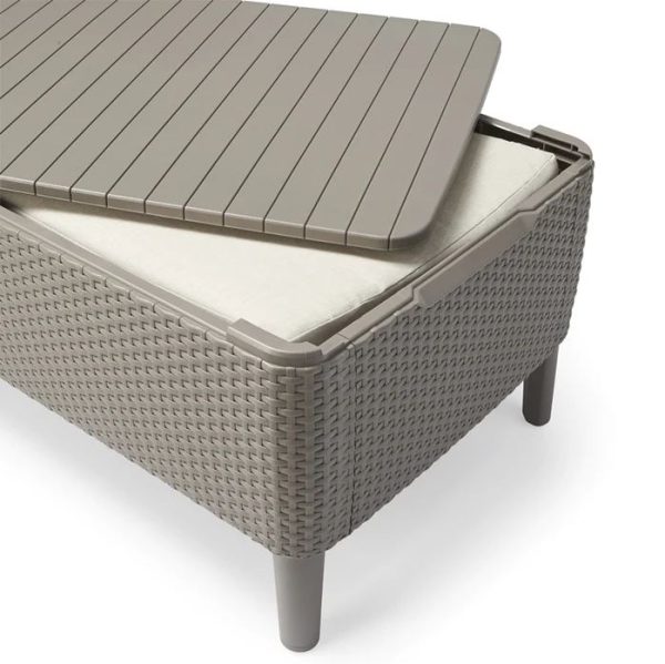 Allibert - Salemo Balcony Sofa Set Cappuccino